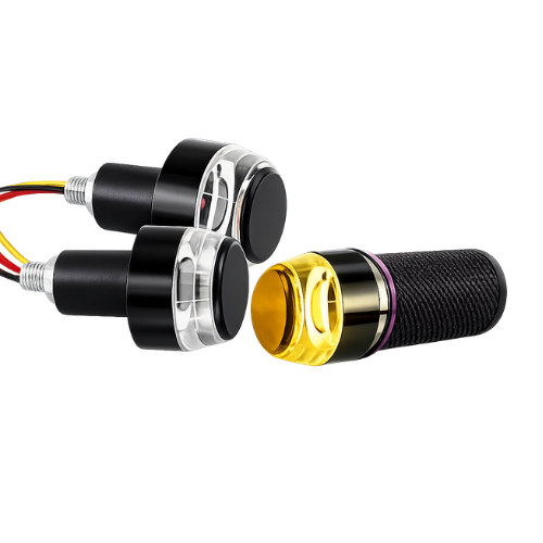 Combo x3 | Grips Deportivos + Porta Placa + Contra Pesas con Direccionales Led