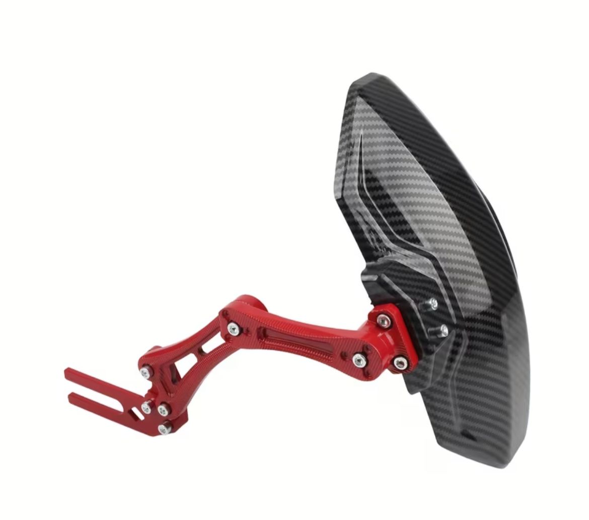 Guardabarros Trasero Deportivo con Soporte en Aluminio – Diseño Fibra de Carbono | Universal Moto Naked & Streetfighter